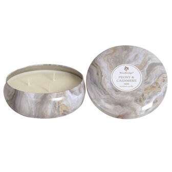 Peony &amp; Cashmere Tinned Candle